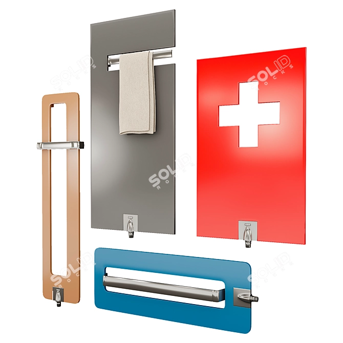 Stylish Arbonia Design Radiators 3D model image 1