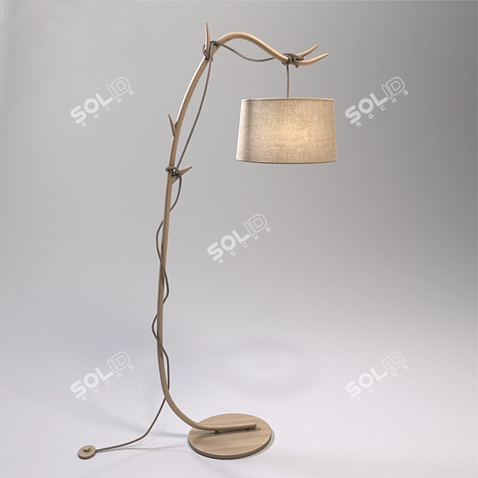 Title: Sabina Eco Floor Lamp by Mantra 3D model image 1
