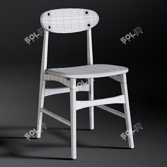 Modern Vernon Dining Chair - 3D Model 3D model image 3