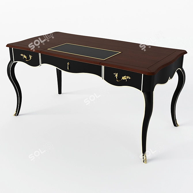 Montigny Cavaillon Large Desk 3D model image 1