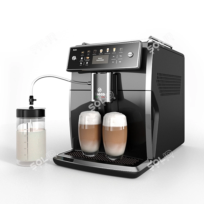 Philips Saeco Xelsis SM7580: Ultimate Automatic Coffee Machine 3D model image 1