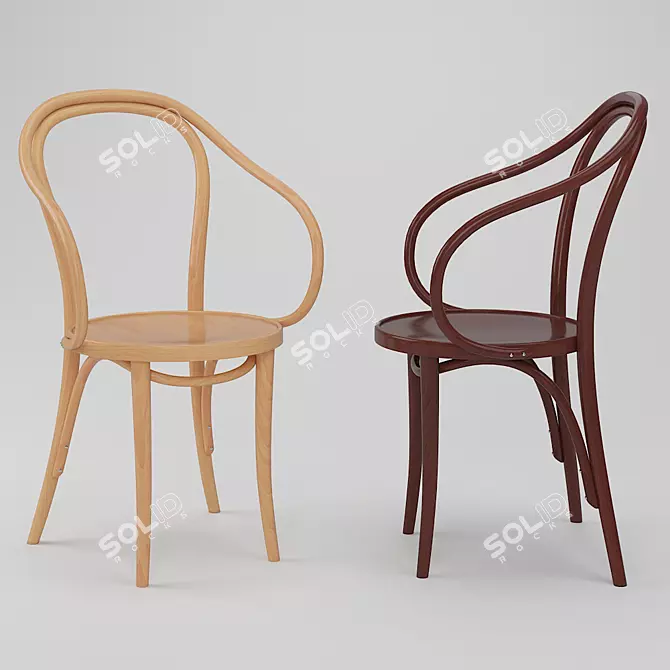 Elegant Vienna Chair: 2013 Version 3D model image 1