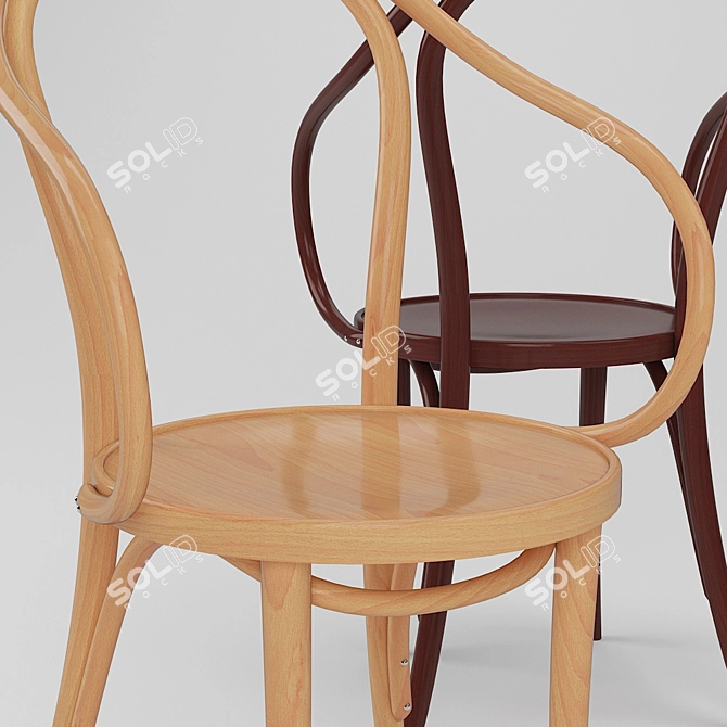 Elegant Vienna Chair: 2013 Version 3D model image 2