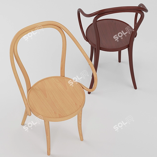 Elegant Vienna Chair: 2013 Version 3D model image 3