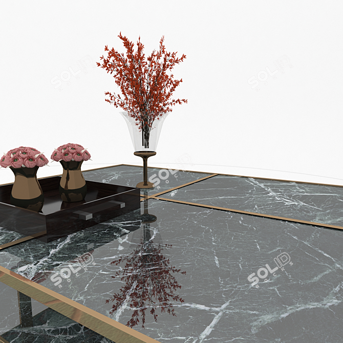 Vray Coffee Table: Full Texture Model 3D model image 2
