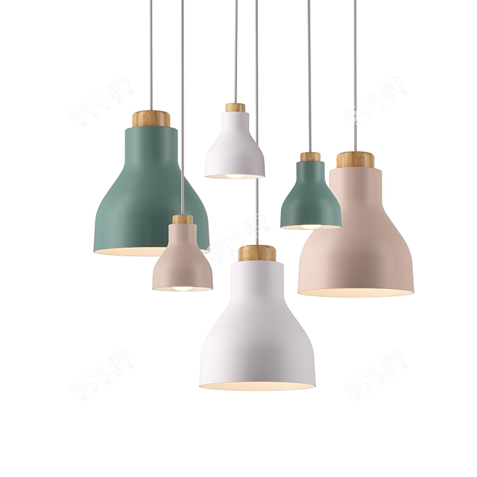 Scandinavian Style Lamp: YM Smart 3D model image 3