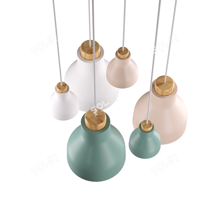 Scandinavian Style Lamp: YM Smart 3D model image 1