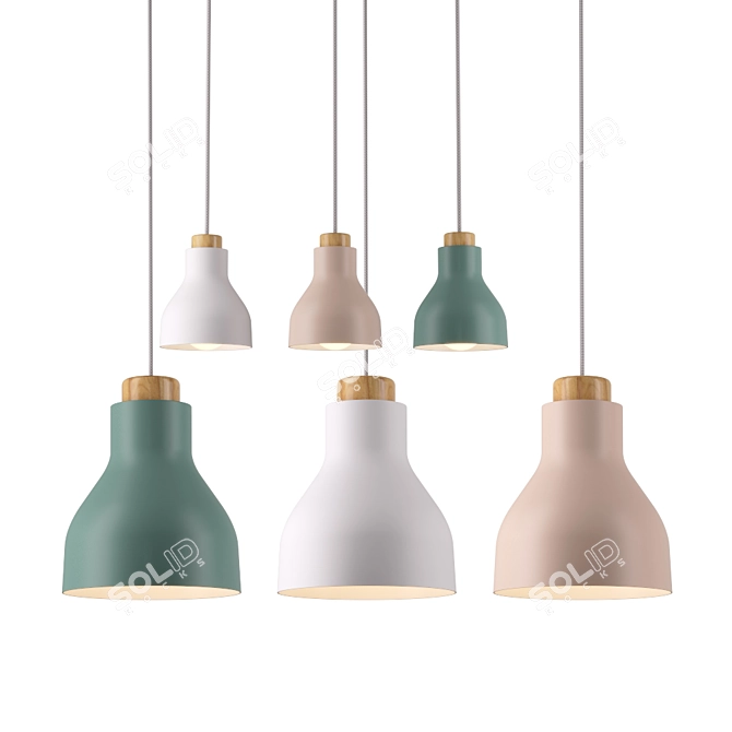 Scandinavian Style Lamp: YM Smart 3D model image 2