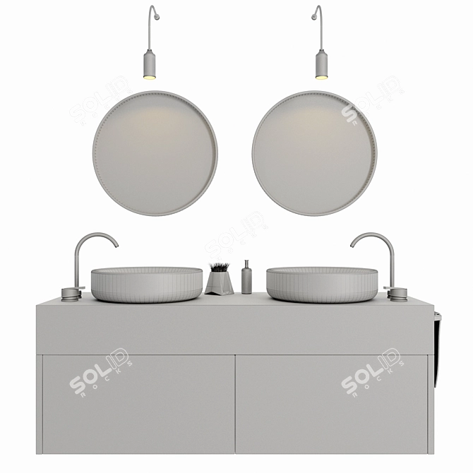 Modern Bathroom Design 3D model image 3