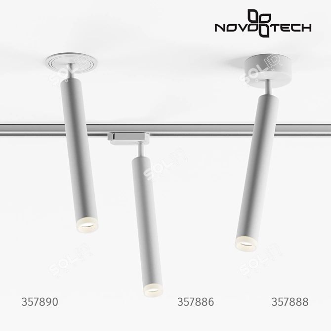 NOVOTECH MODO LED Track Light 3D model image 1