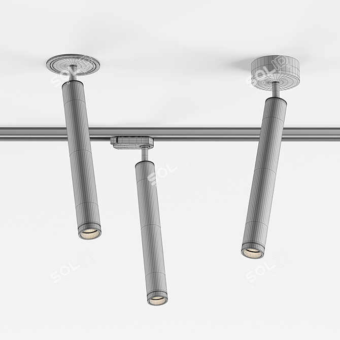 NOVOTECH MODO LED Track Light 3D model image 2