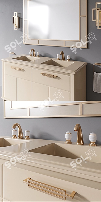 Riviere Beige: Elegant Oasis Collection 3D model image 2