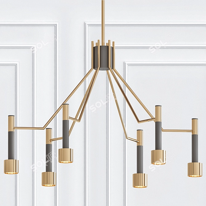 Elegant Eternity Pendant Light 3D model image 1