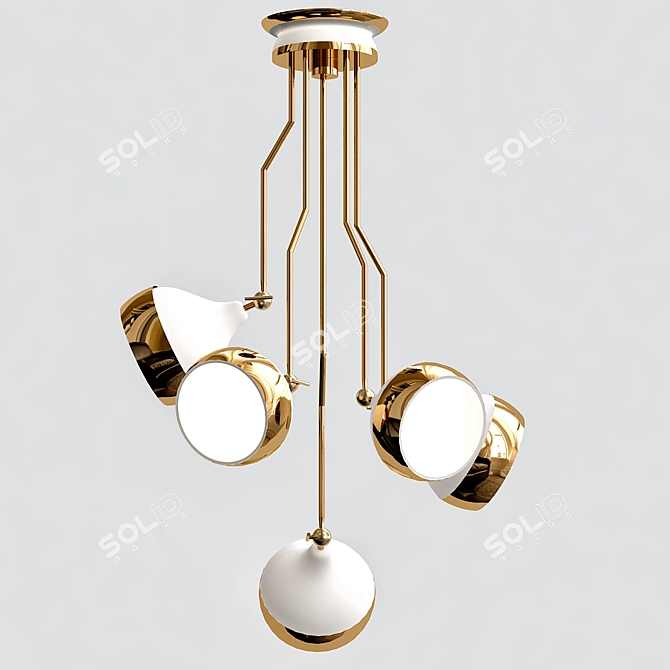 Hanna Ceiling Suspension - Modern Elegance for Your Spaces 3D model image 1