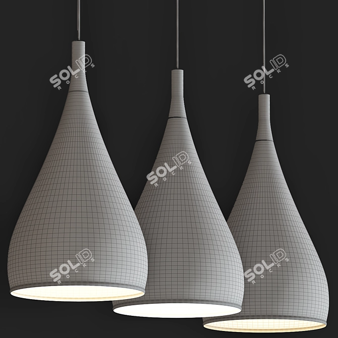 Artpad Modern Nordic Iron Pendant Lights 3D model image 3