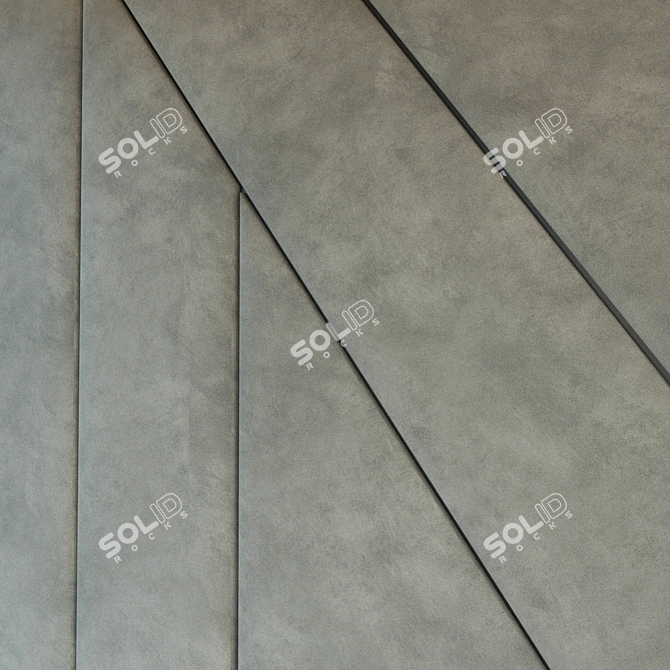 Metallic Molding Soft Panel 3D model image 2