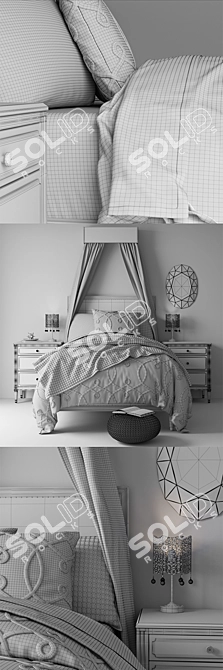 Bed MARCELLE UPHOLSTERED BED from Restoration Hardware Baby & Child

Title: Restoration Hardware Baby & Child Marcelle Uphol 3D model image 3