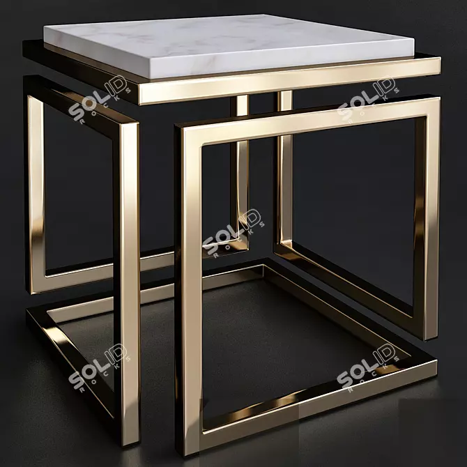 Sleek CUBUS Coffee Table 3D model image 1