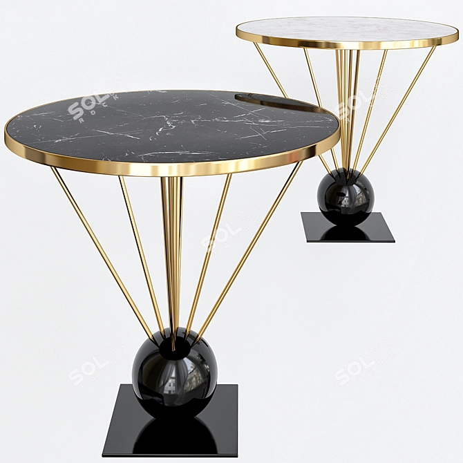 Starry Night Side Table 3D model image 1