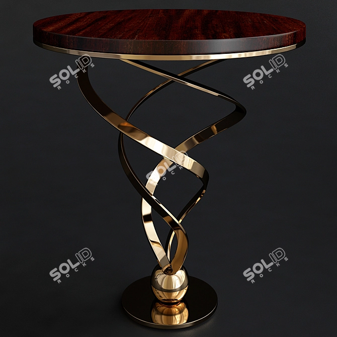 Sleek and Sunny Side Table 3D model image 1