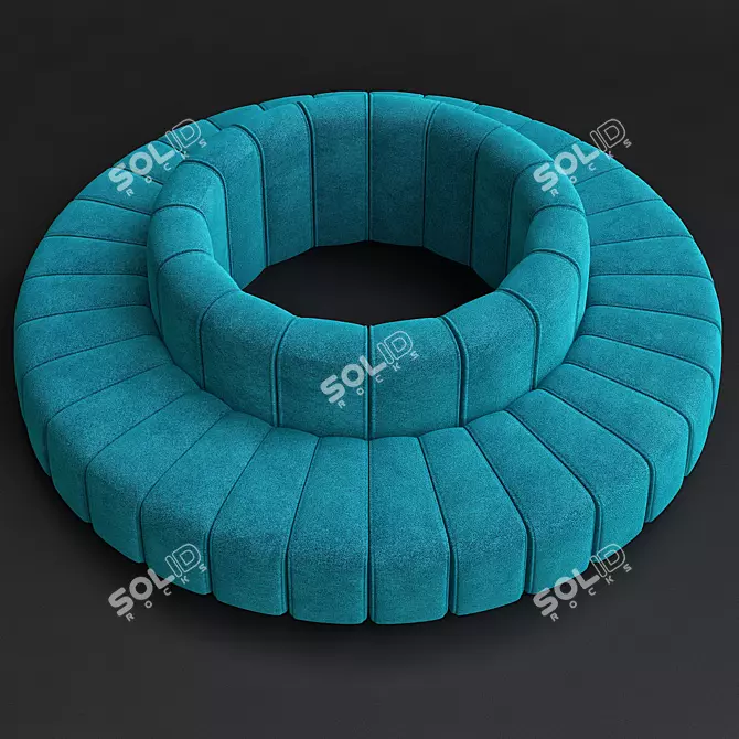 SleekBob Lounge: Stylish Seating. 3D model image 1
