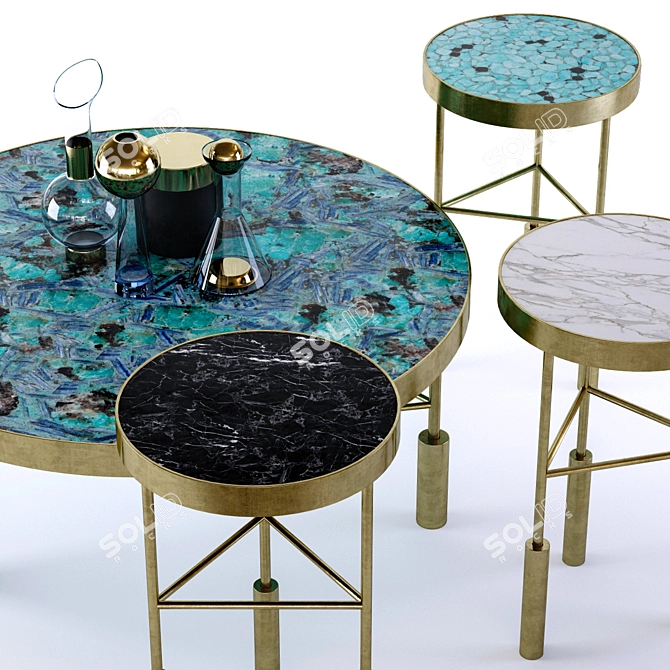 Sedona Tables by Kelly Wearstler: Modern Elegance for Your Space 3D model image 2