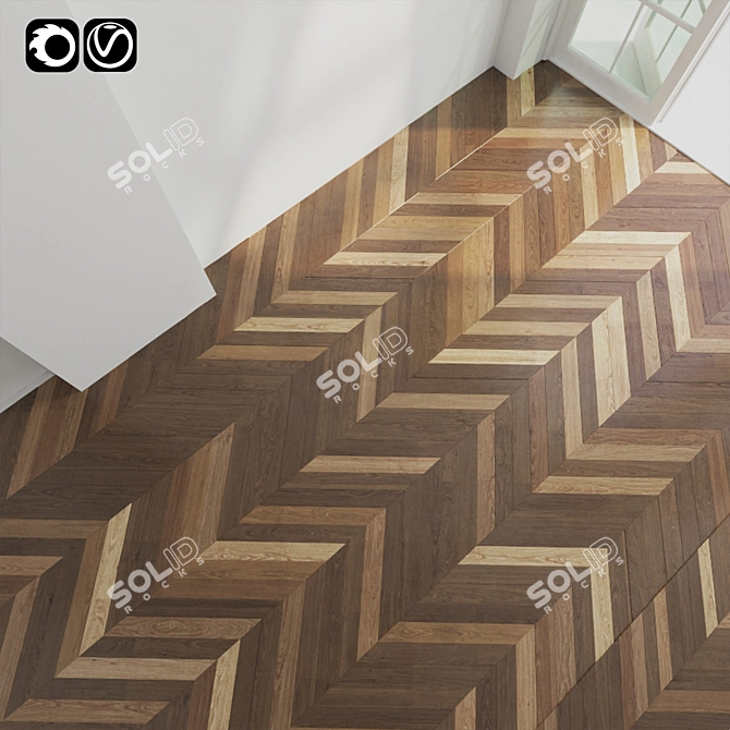 Textures Pack: High-Quality Wood Flooring 3D model image 3