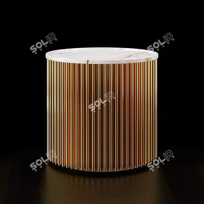 Modern Minimalist Side Table 3D model image 1