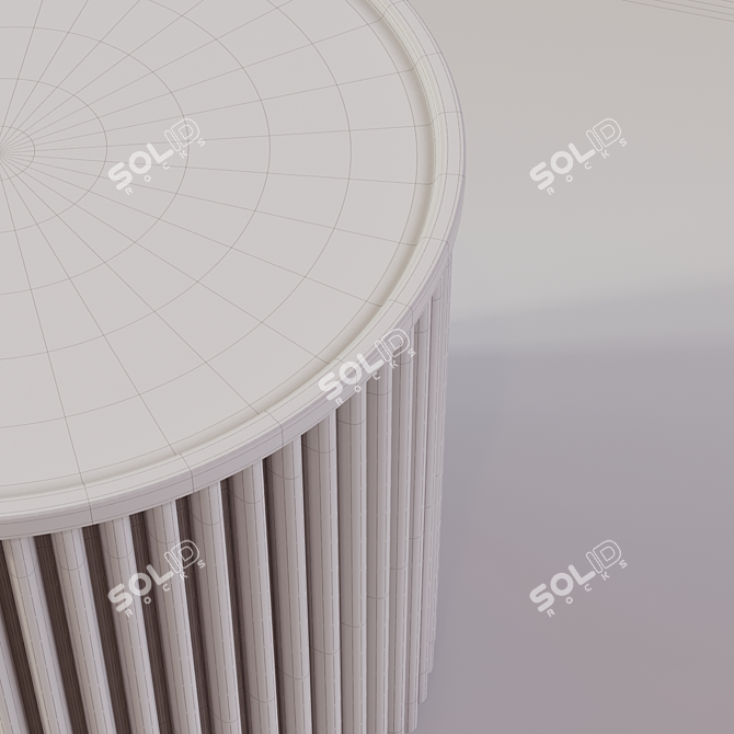 Modern Minimalist Side Table 3D model image 3