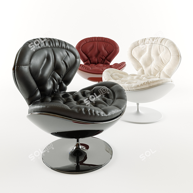 Jetsons Luxe Trio Armchairs 3D model image 1