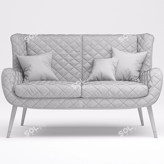 Modern Baxter Dolly Sofa 3D model image 3