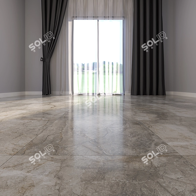 Premium Marble Floor Tiles 91 3D model image 2