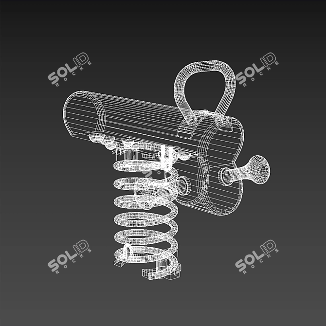 Kompan Spring Swing: Single Spring 3D model image 2