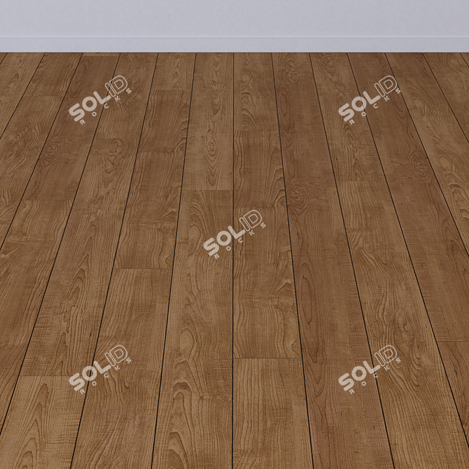  Vintage Hardwood Solid Boards: Multi-Texture Delight 3D model image 2