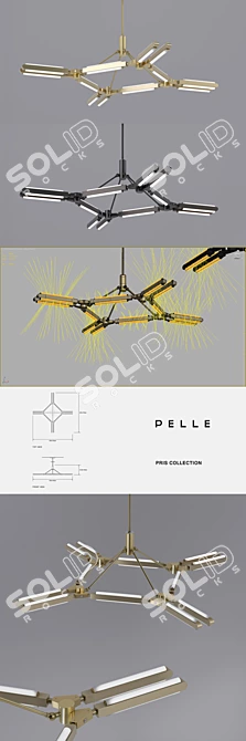 Pris Futuristic Chandelier 3D model image 2