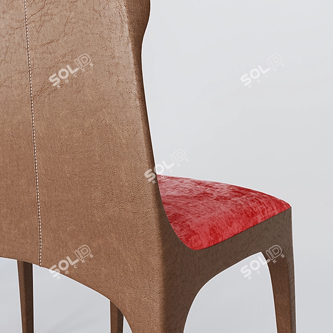 Classic Elegance Dining Chair 3D model image 2