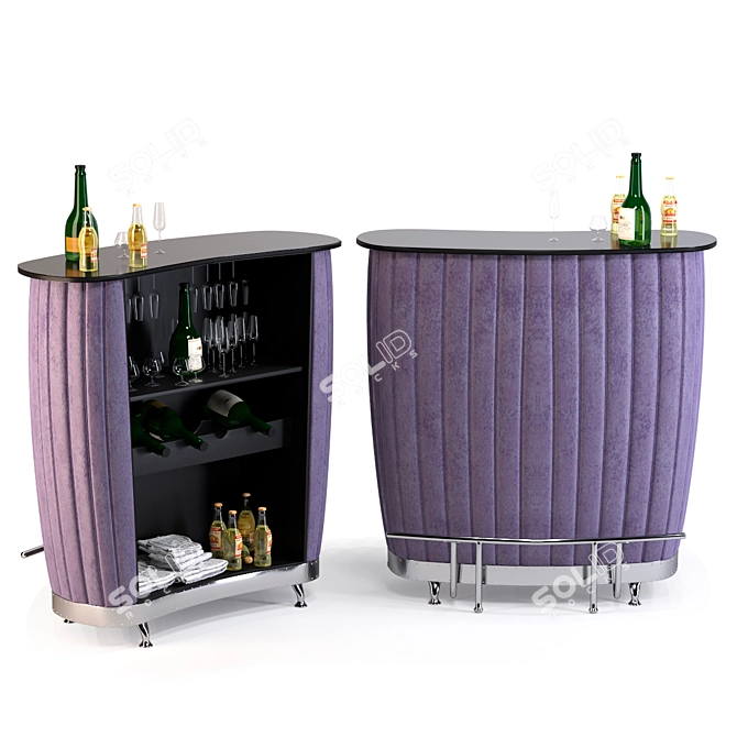 Chrome After Hours Bar 3D model image 1