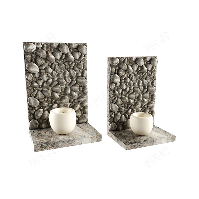 Natural Stone Decor 3D model image 1