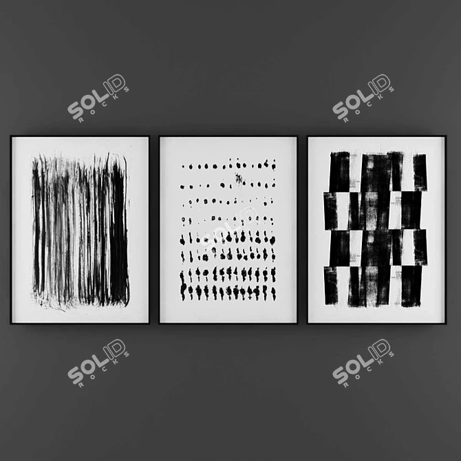 Modern Art Prints 3D model image 1