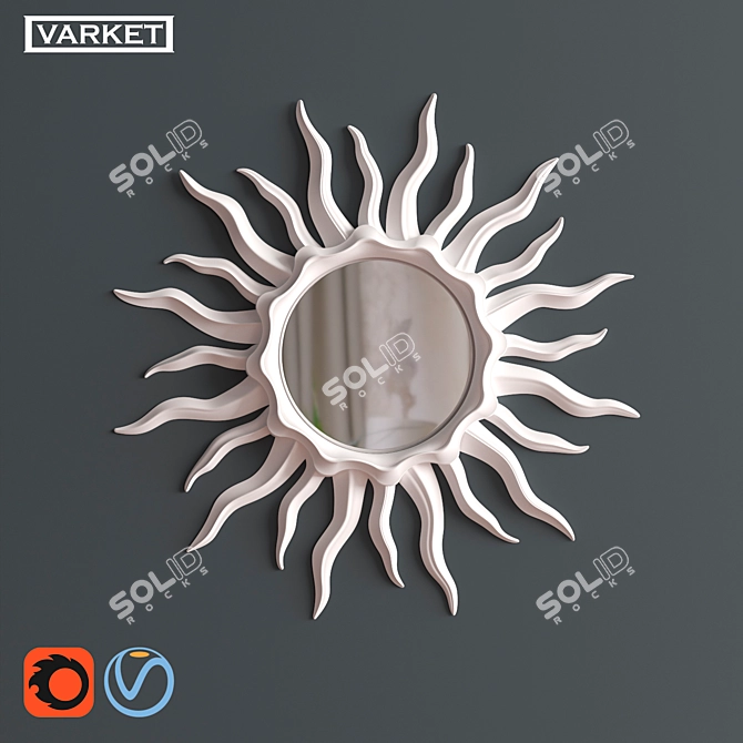 SUN Mirror Collection 3D model image 1