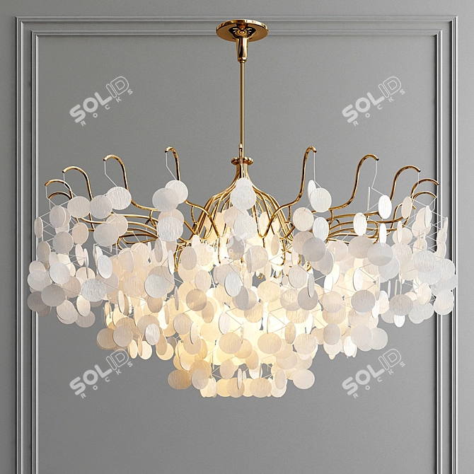 Elegant Crystal Chandelier - LL008 3D model image 1