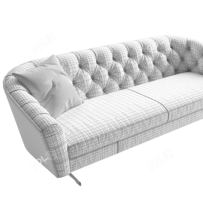 Stylish Borzalino New Kap Sofa 3D model image 3