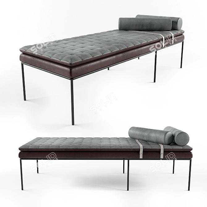 Medical Therapy Couch: Custom Design 3D model image 1