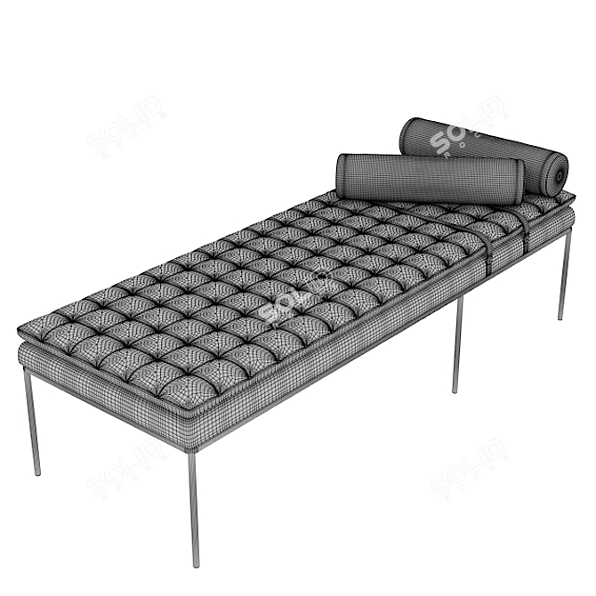 Medical Therapy Couch: Custom Design 3D model image 2