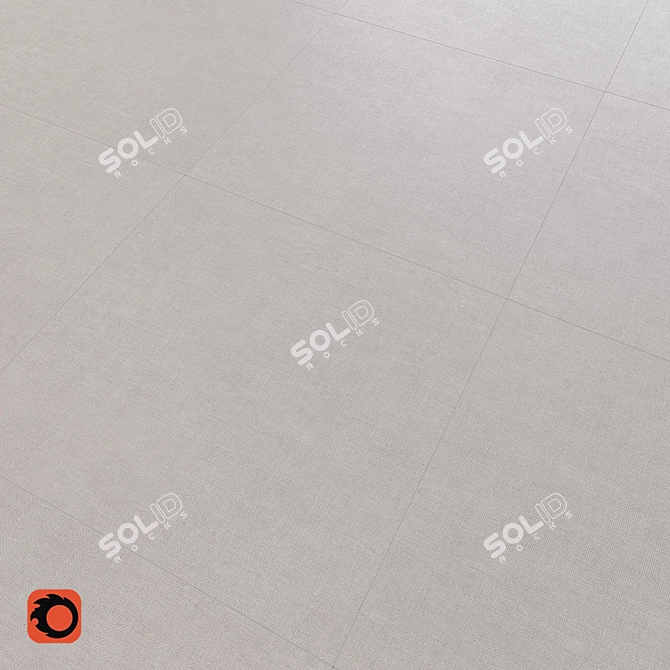 Kord Grey Textile Floor Tile 3D model image 2