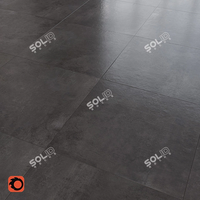 Hygge Concrete Floor Tile 3D model image 1