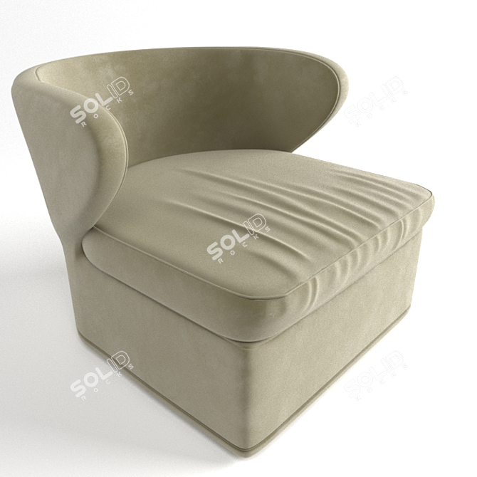 Italian Made Armchair 3D model image 1