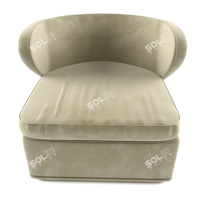 Italian Made Armchair 3D model image 2