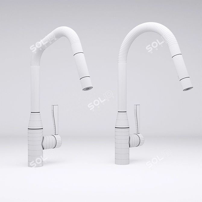  Sleek Sync Tap Set: Sync 33 875 895 and 33 870 895 3D model image 3