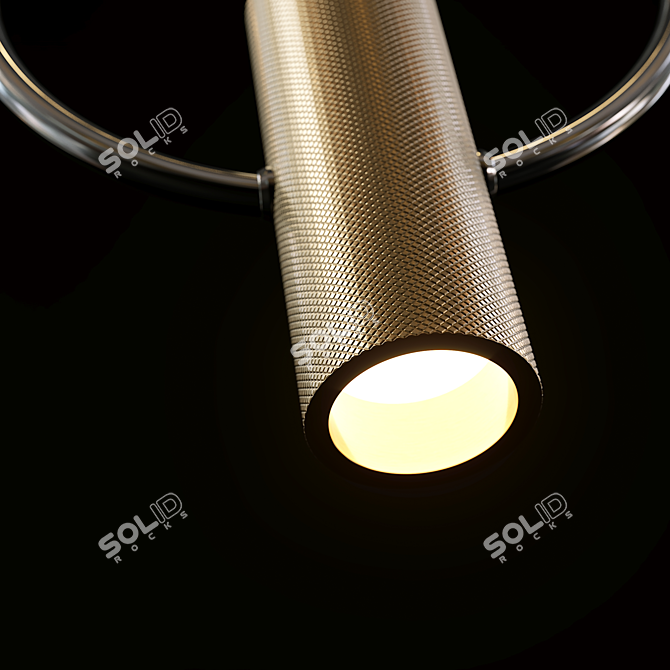 Modern Copper Pendant Lamp 3D model image 2